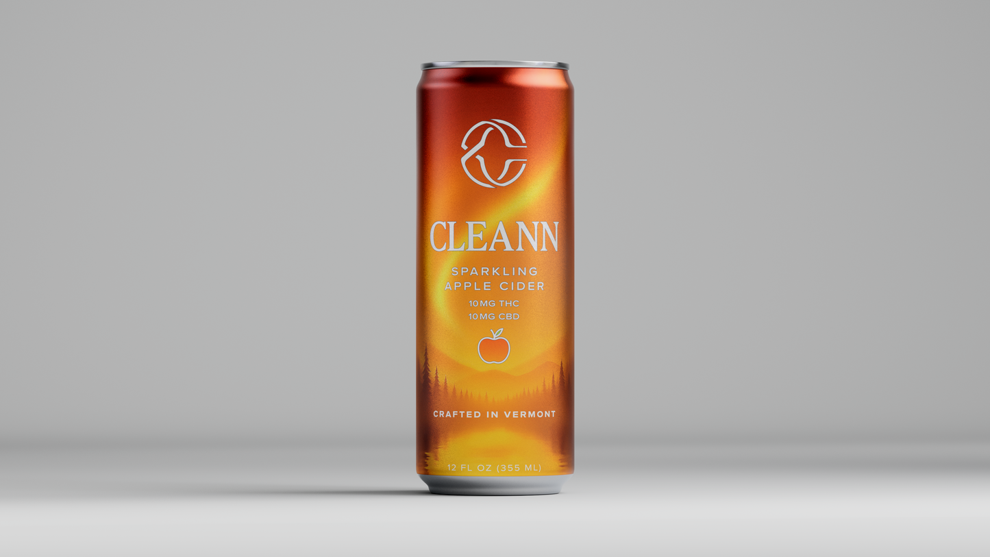 CLEANN Sparkling Apple Cider - Case