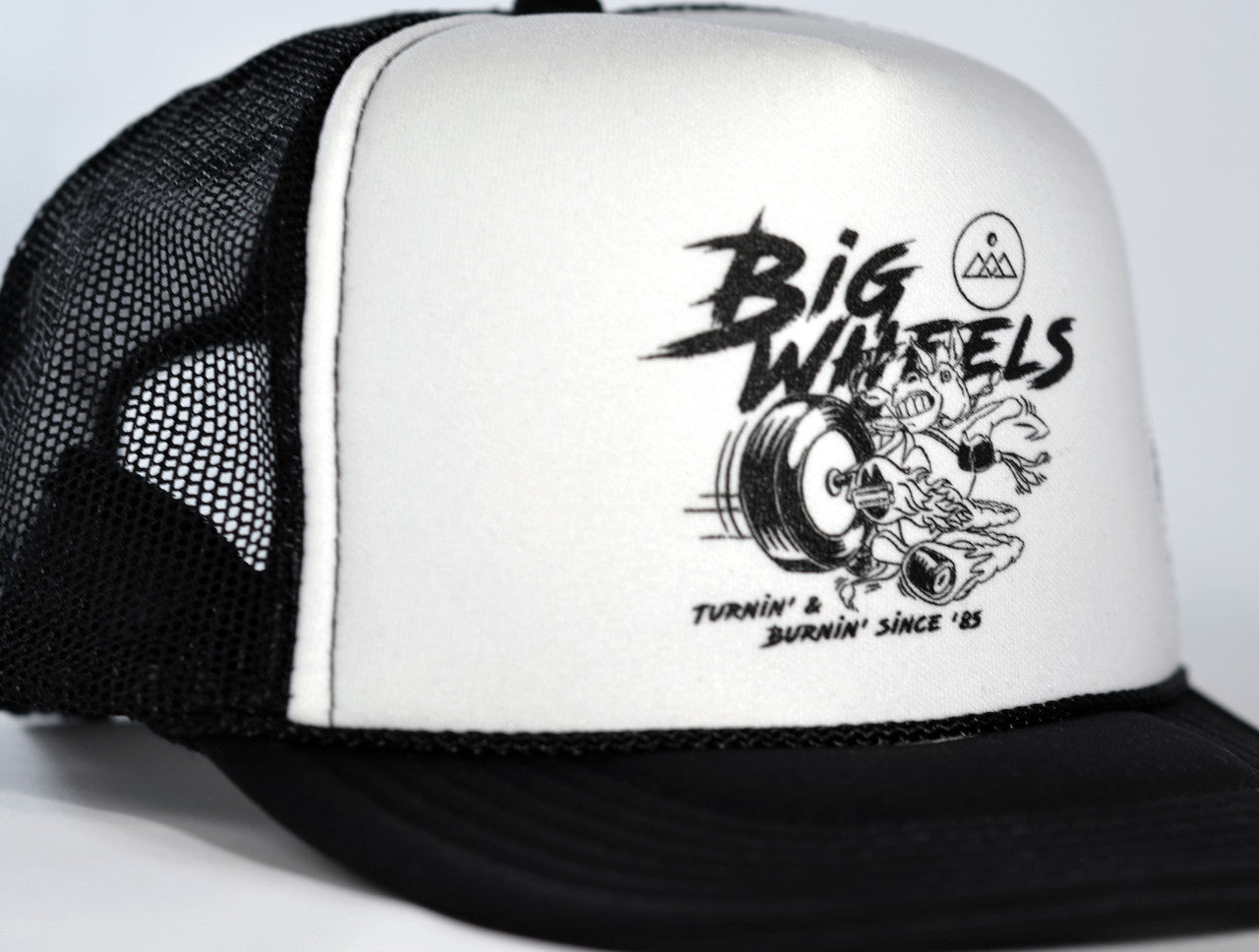 Twice As Nice Big Wheels Trucker Hat - Black