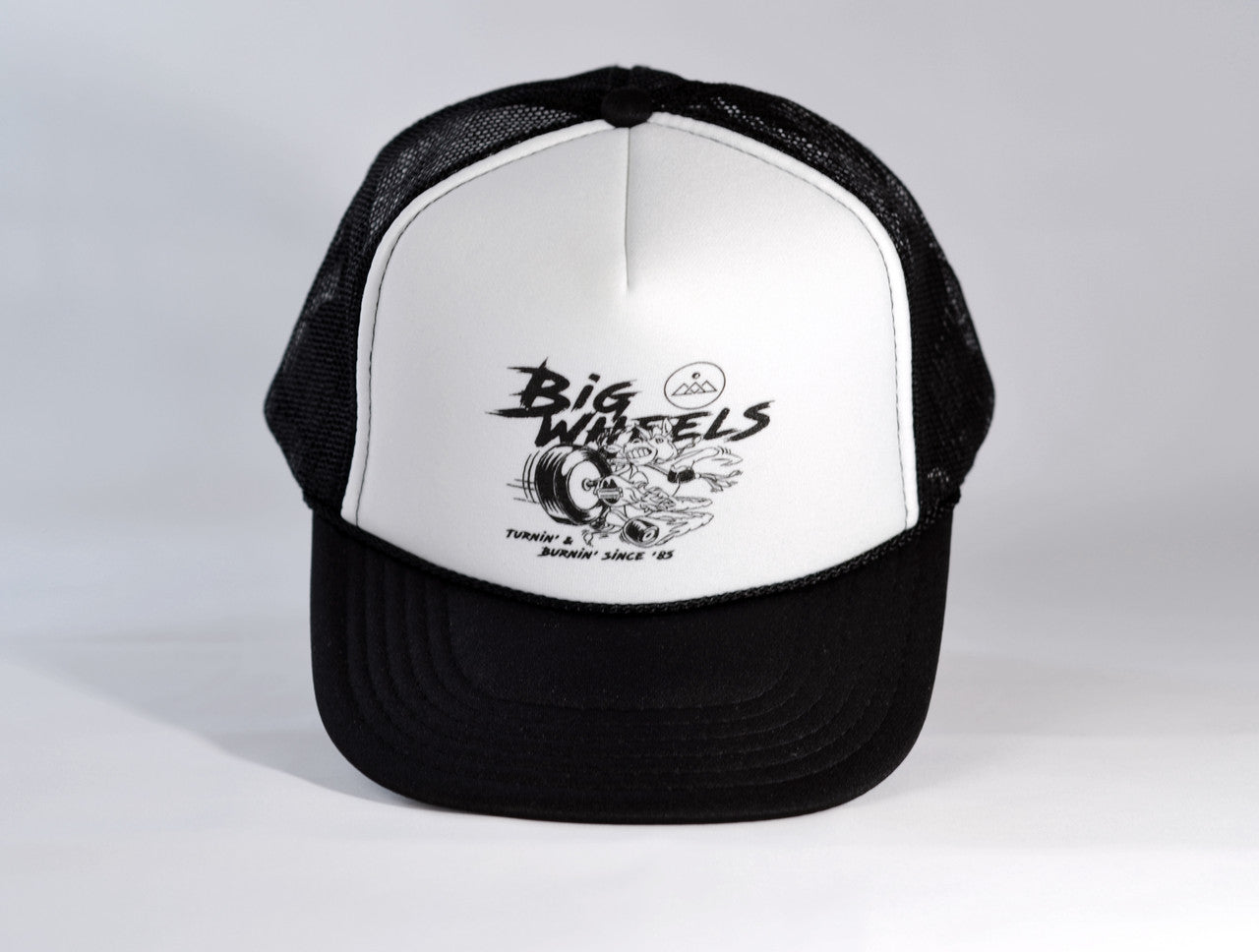 Twice As Nice Big Wheels Trucker Hat - Black