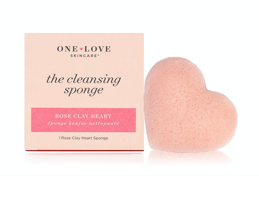 Rose Clay Heart Sponge